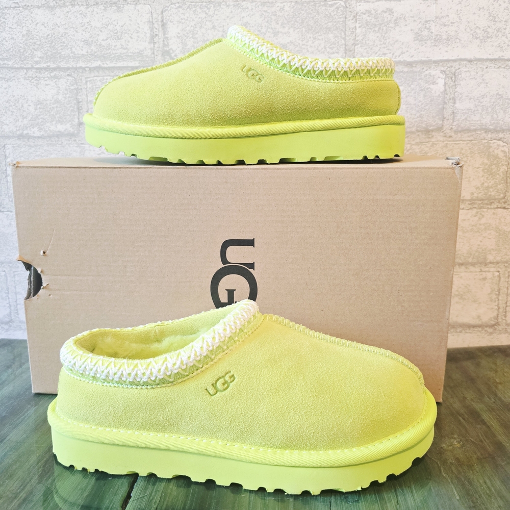 UGG Women's Neon Yellow Slide Mule - Cozy Suede Slip-On